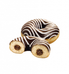 Donut με γέμιση Κρέμα Σοκολάτα (Zebra)