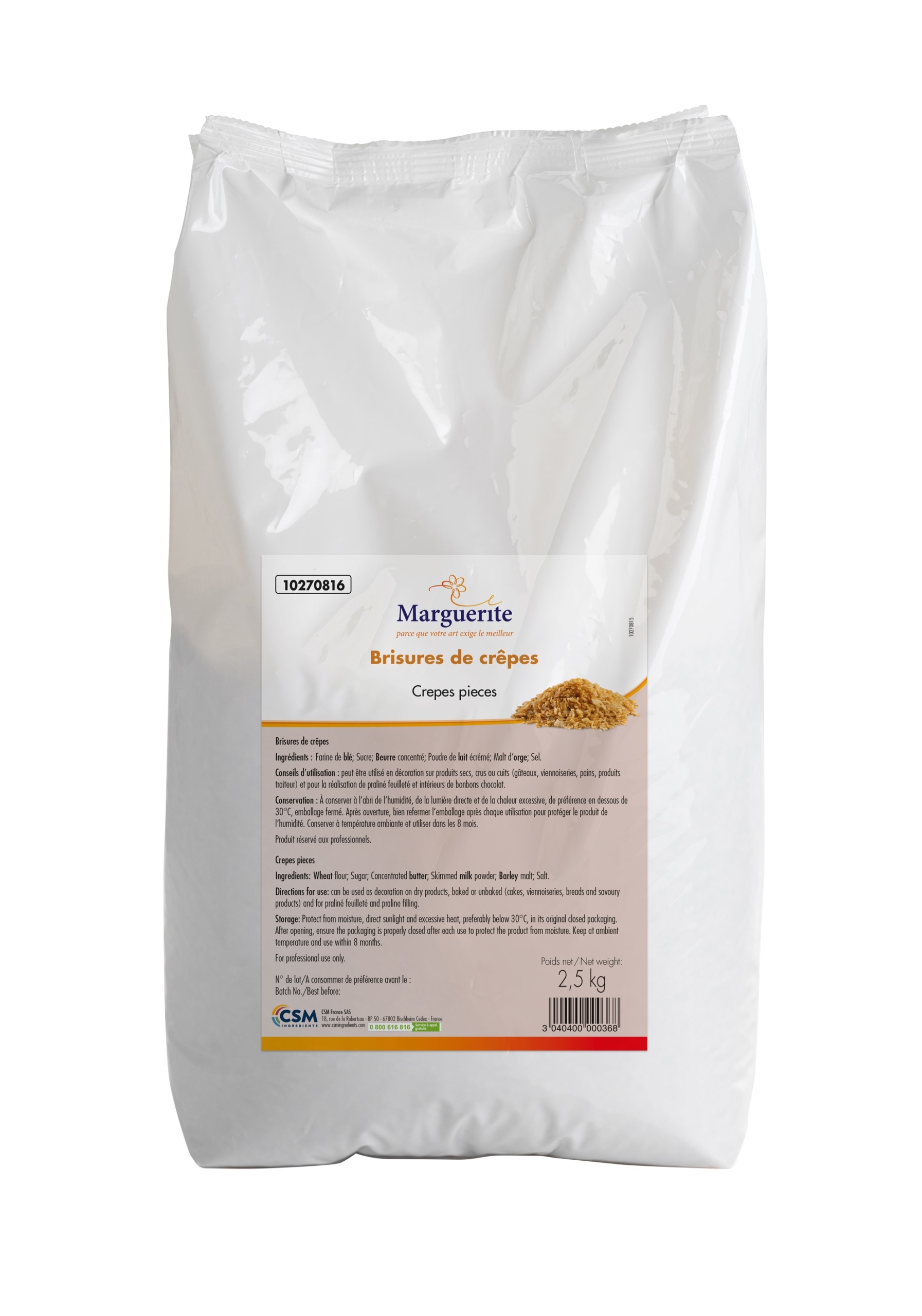 Crepe chips